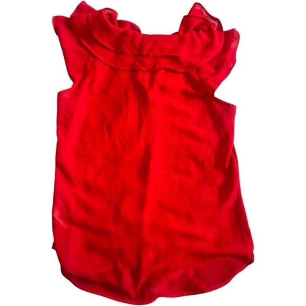 H&M Red Ruffled Blouse - Picture 5 of 8